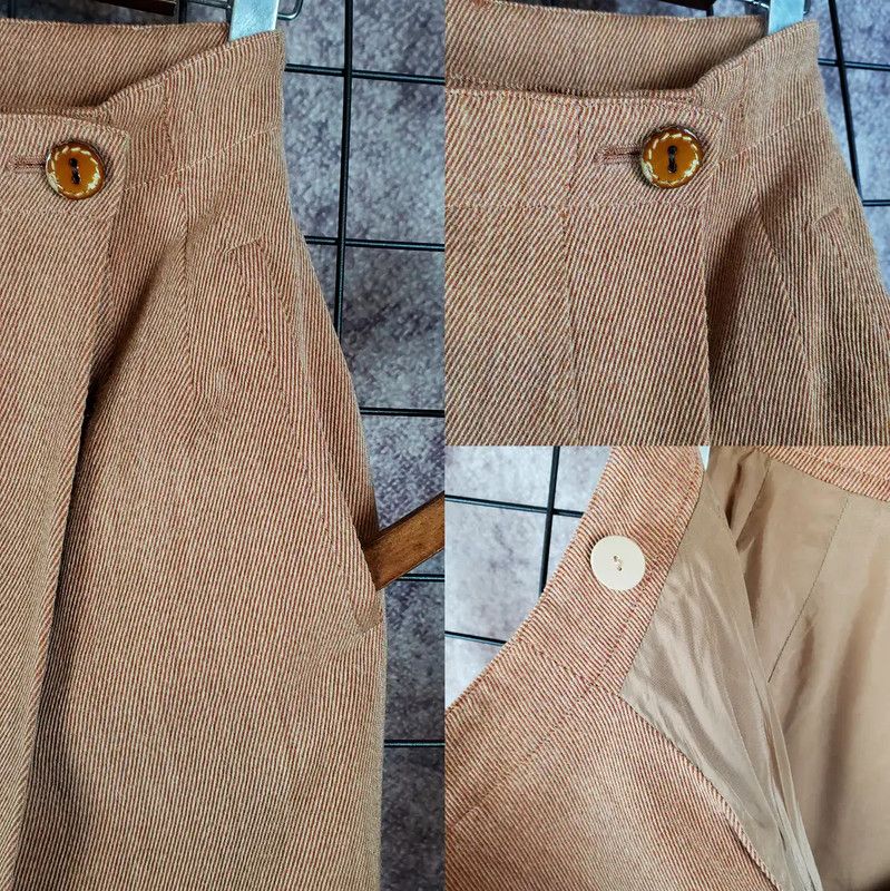 Dior Dior A-line Wool Skirt in Orange 0089 Size 23" - 6 Thumbnail