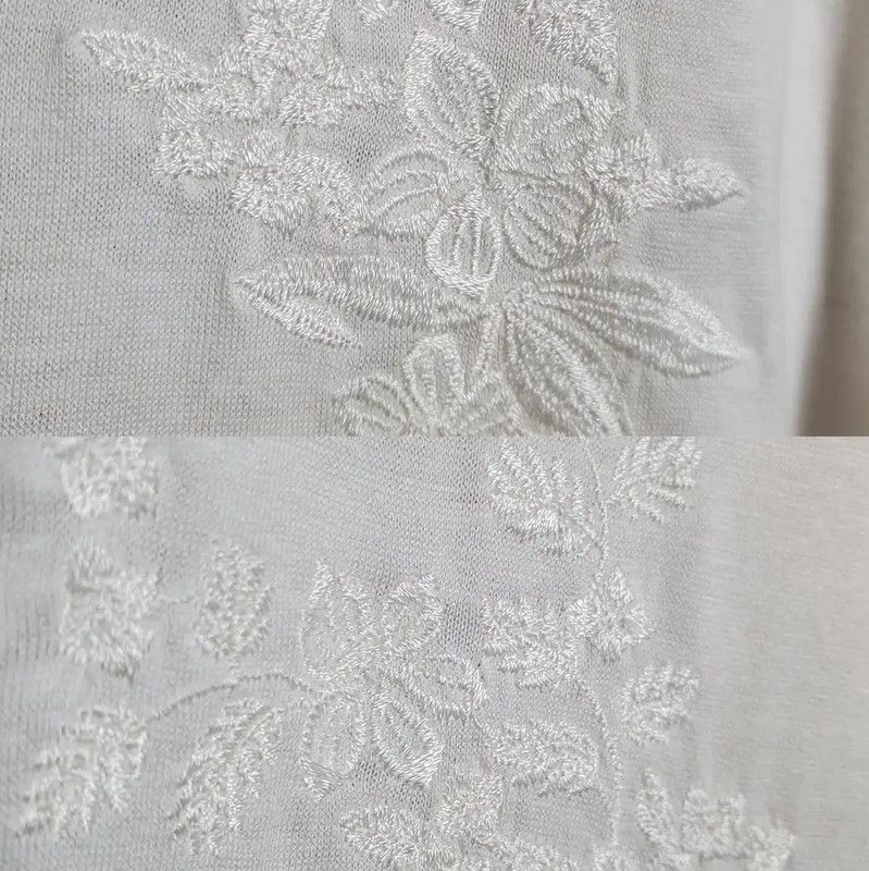 Dior Dior Long Sleeve Embroidered Cotton T-shirt 0089 Size M / US 6-8 / IT 42-44 - 6 Thumbnail