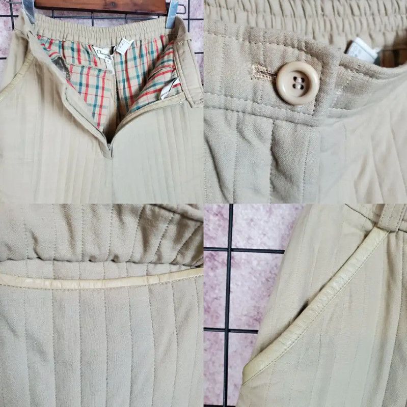 Dior Dior Khaki Wool Blend Logo Embroidered Pants 0089 Size 24" / US 00 / IT 34 - 6 Thumbnail