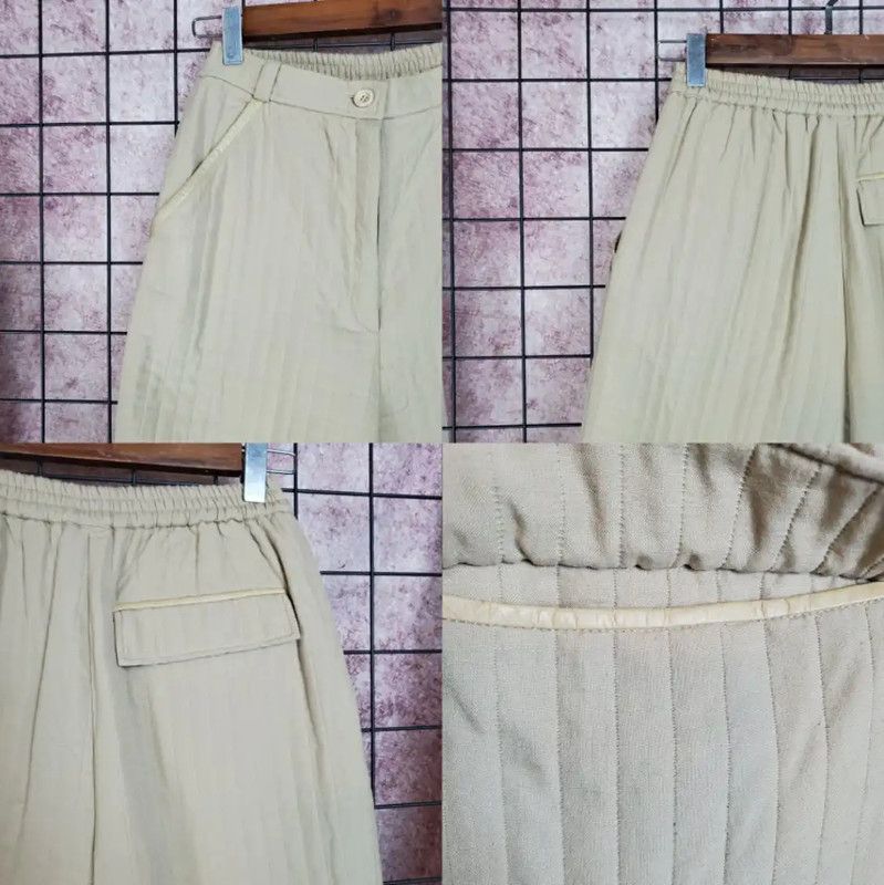 Dior Dior Khaki Wool Blend Logo Embroidered Pants 0089 Size 24" / US 00 / IT 34 - 5 Thumbnail