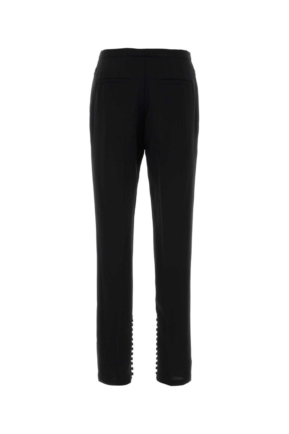Dries Van Noten Black Polyester Pandoris Pant Size 26" / US 2 / IT 38 - 2 Thumbnail