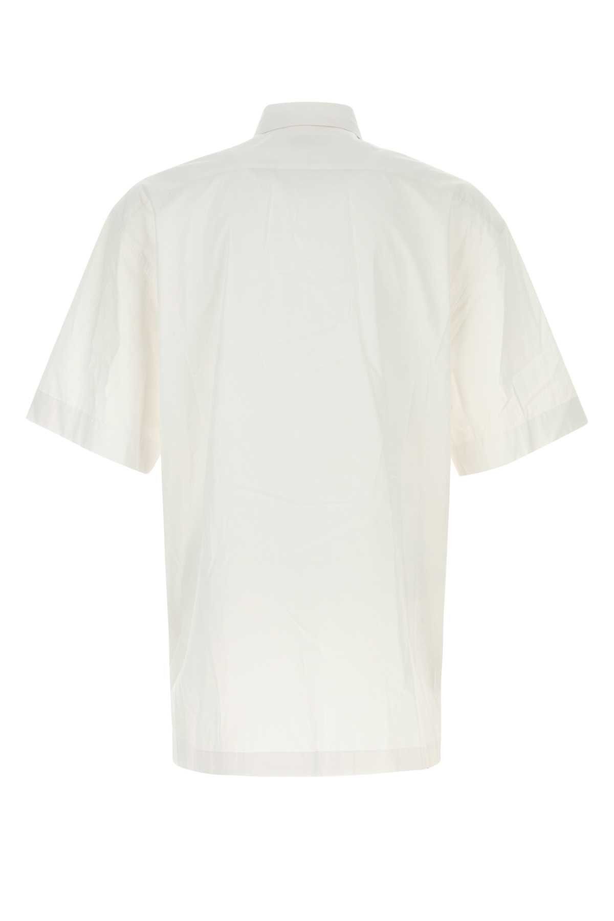 Dries Van Noten White Poplin Cassidye Shirt Size US L / EU 52-54 / 3 - 2 Thumbnail