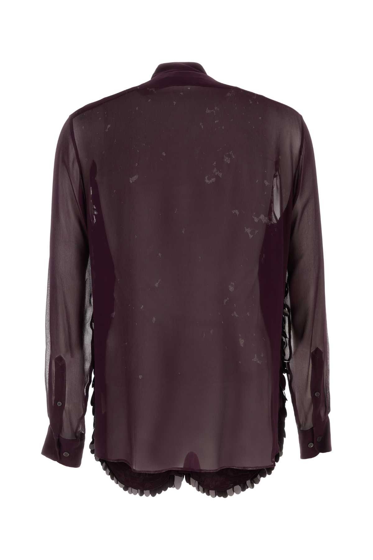 Dries Van Noten Purple Crepe Curles Shirt Size US XL / EU 56 / 4 - 2 Thumbnail