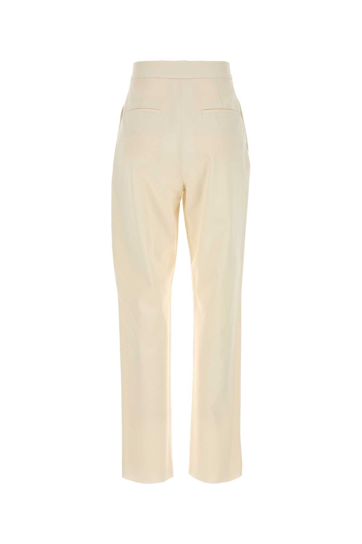 Max Mara Ivory Cotton Dede Pant Size 26" / US 2 / IT 38 - 2 Thumbnail