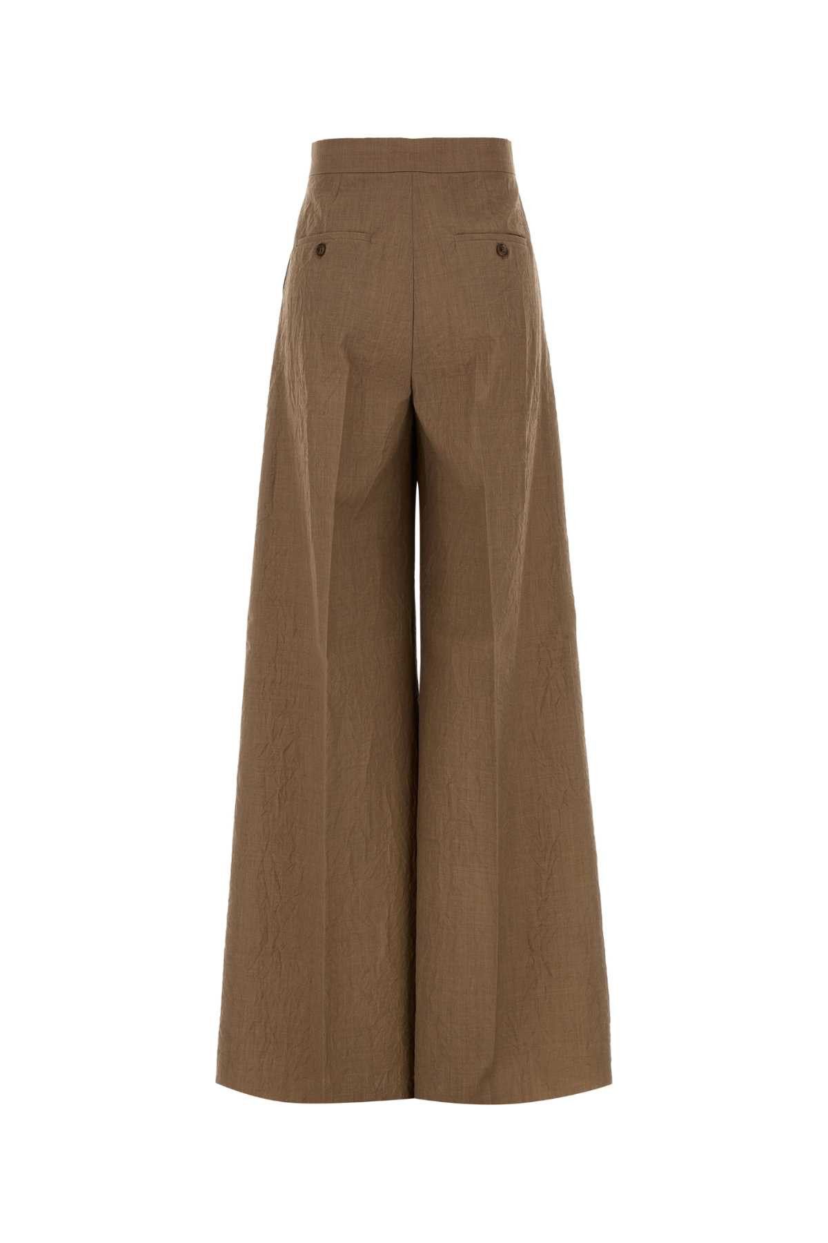 Max Mara Biscuit Wool Teruel Flared Leg Pant Size 30" / US 8 / IT 44 - 2 Thumbnail