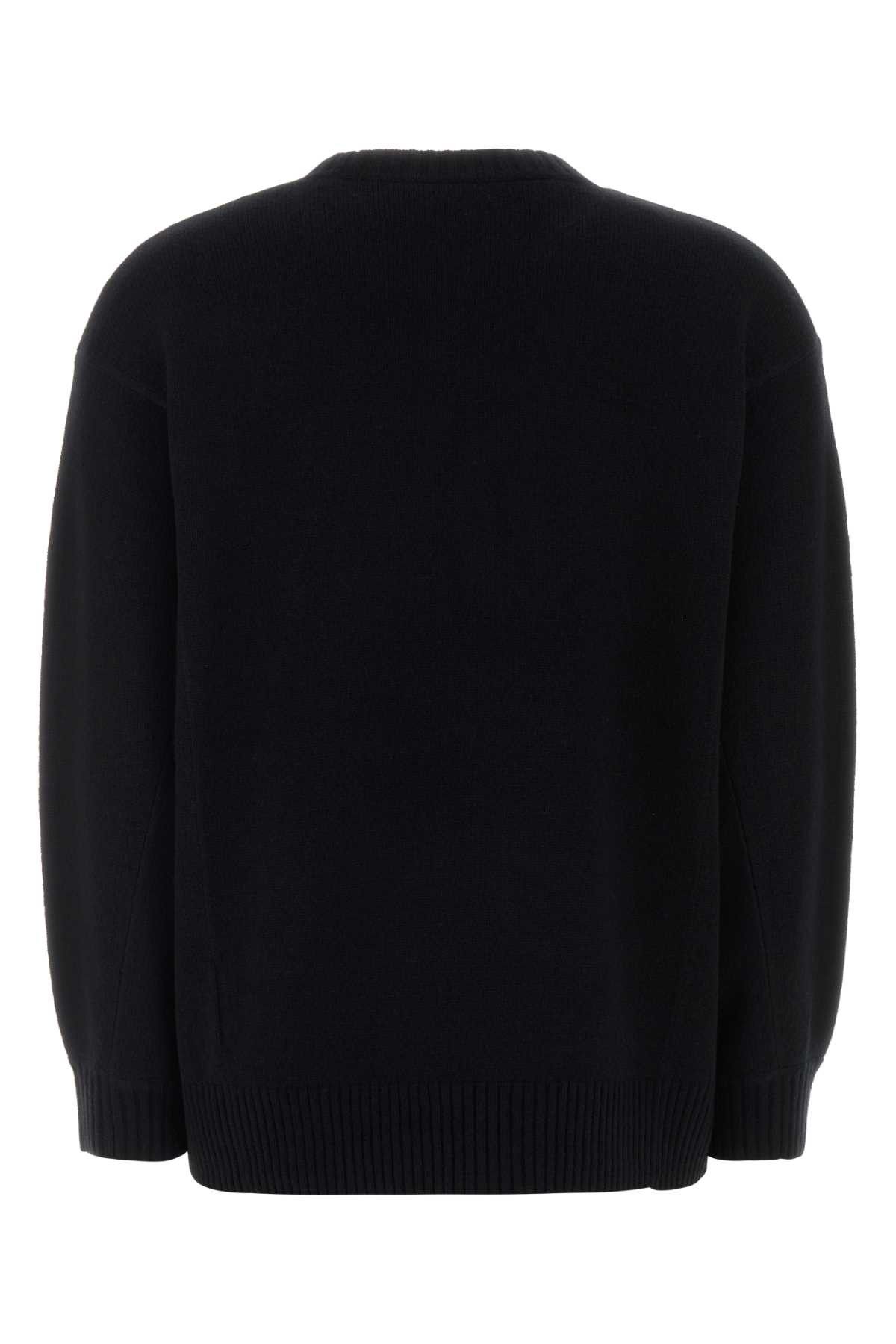 Max Mara Black Wool Blend Fido Sweater Size S / US 4 / IT 40 - 2 Thumbnail