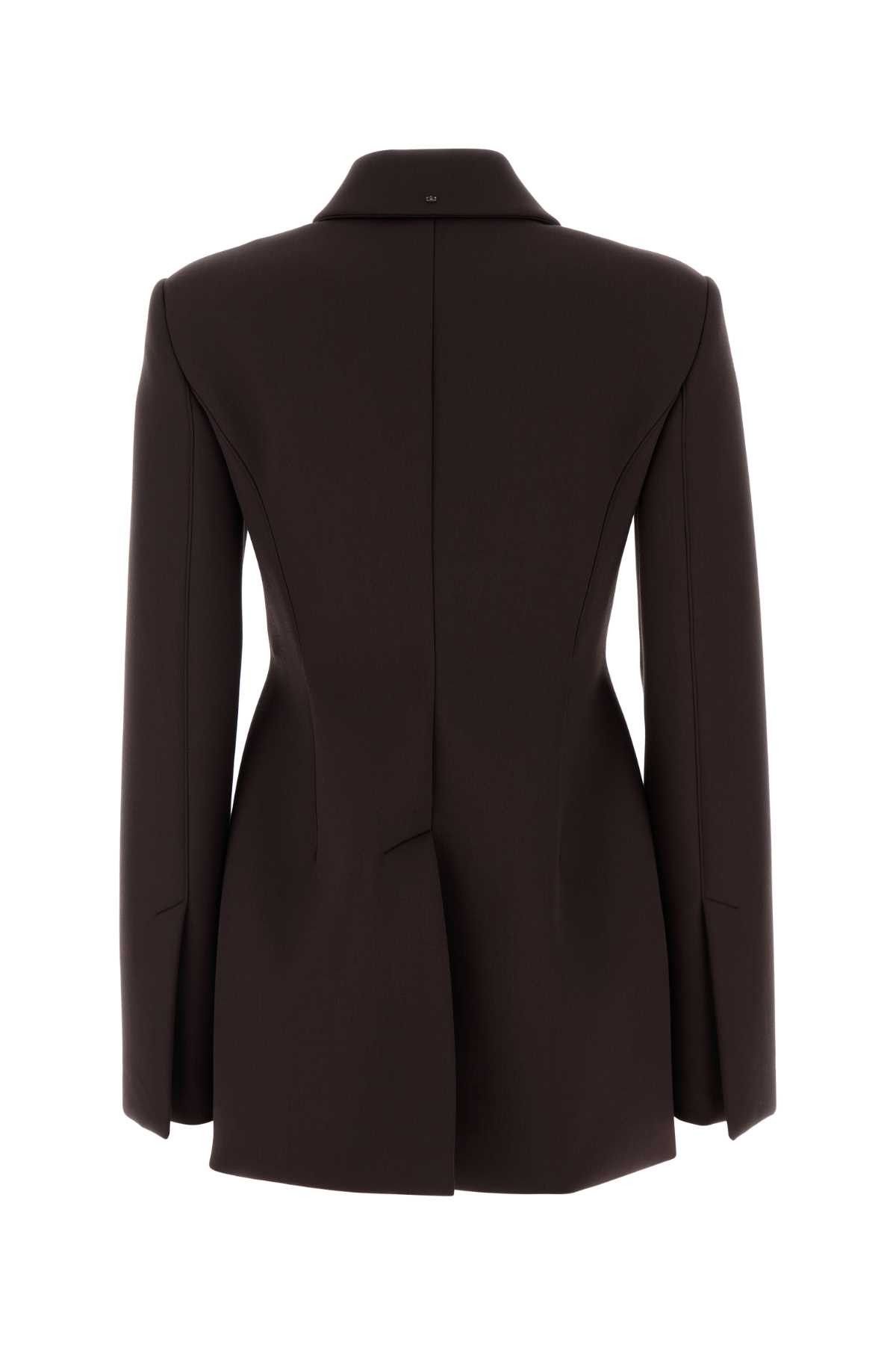Sportmax Aubergine Polyester Blend Bacio1234 Blazer Size M / US 6-8 / IT 42-44 - 2 Thumbnail