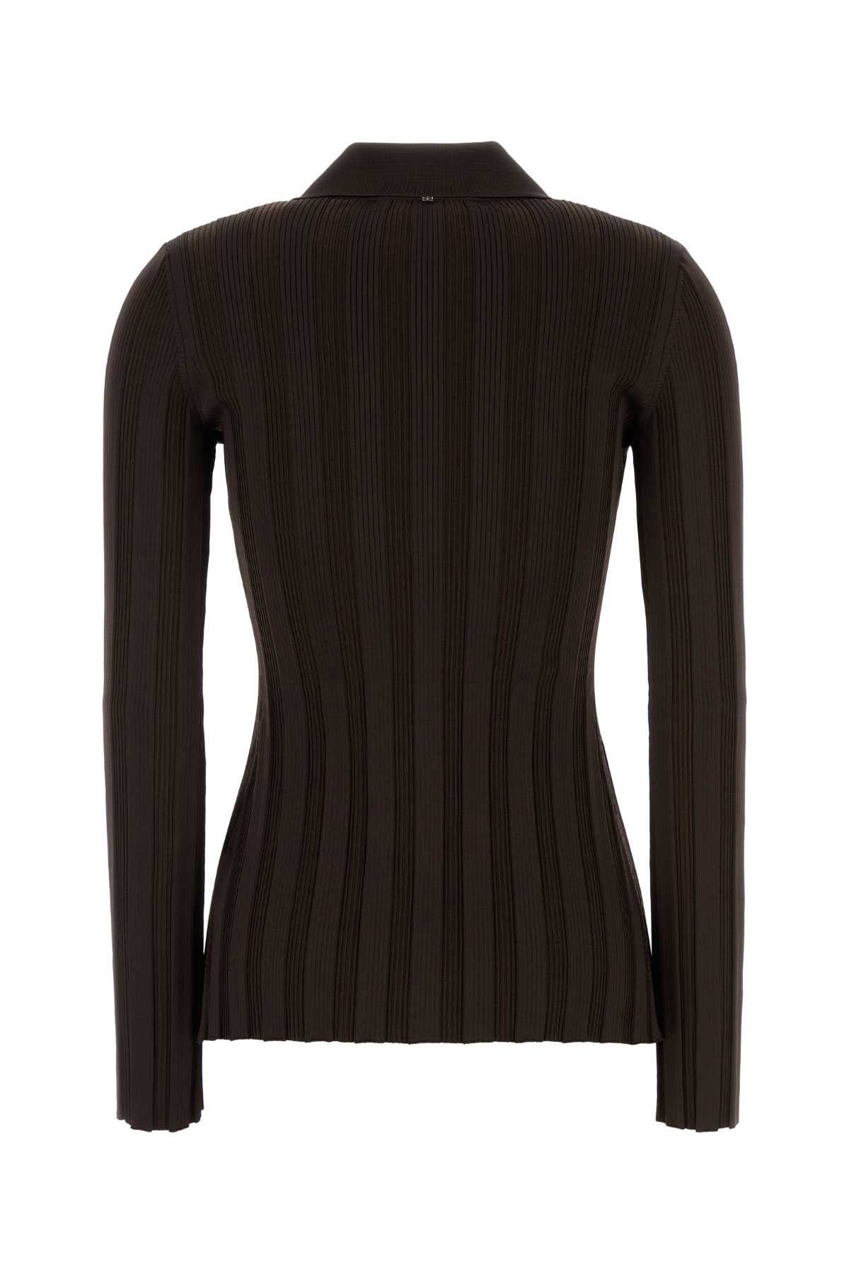 Sportmax Brown Stretch Viscose Blend Albio1234 Cardigan Size S / US 4 / IT 40 - 2 Thumbnail