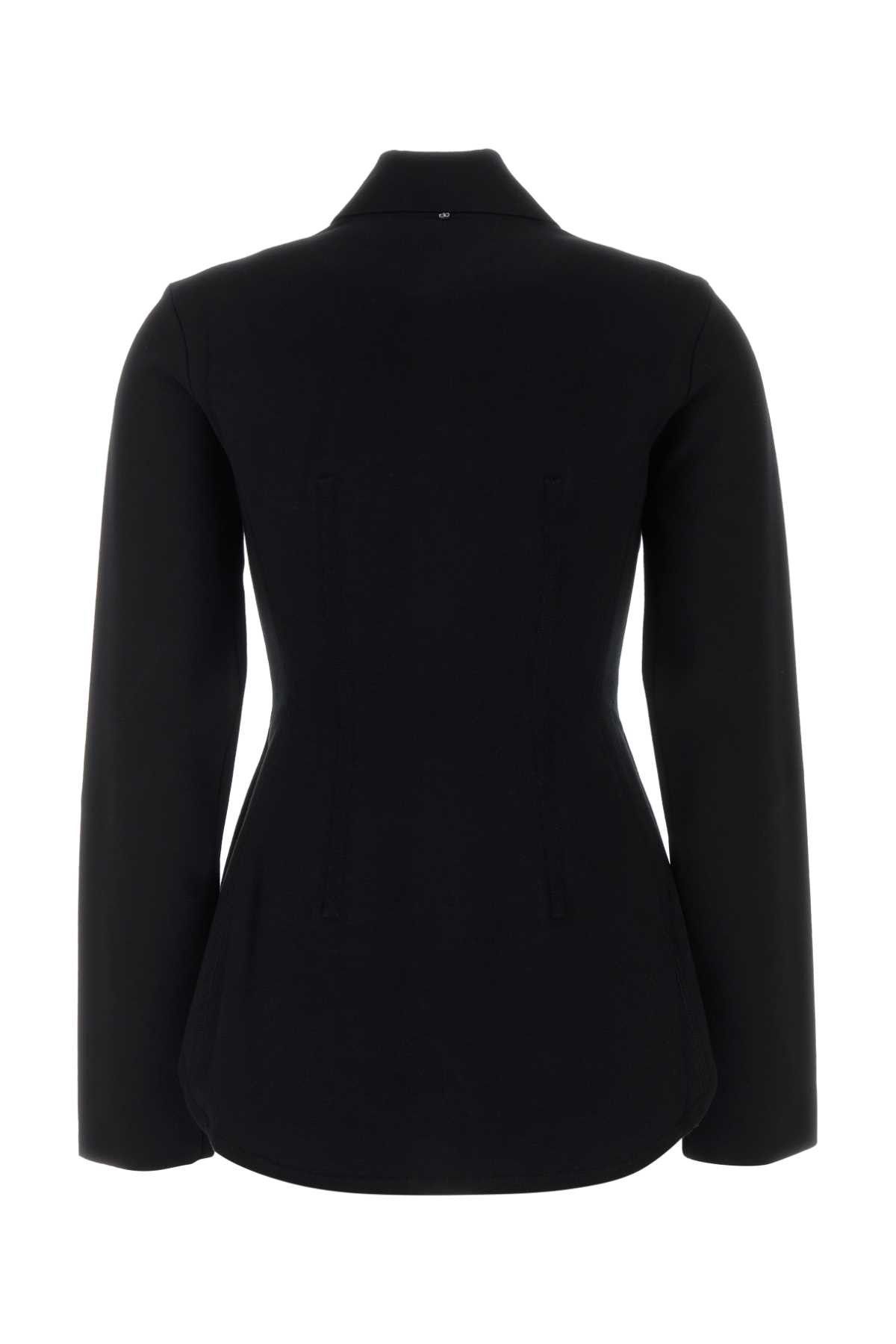 Sportmax Black Viscose Blend Baffo1234 Cardigan Size M / US 6-8 / IT 42-44 - 2 Thumbnail