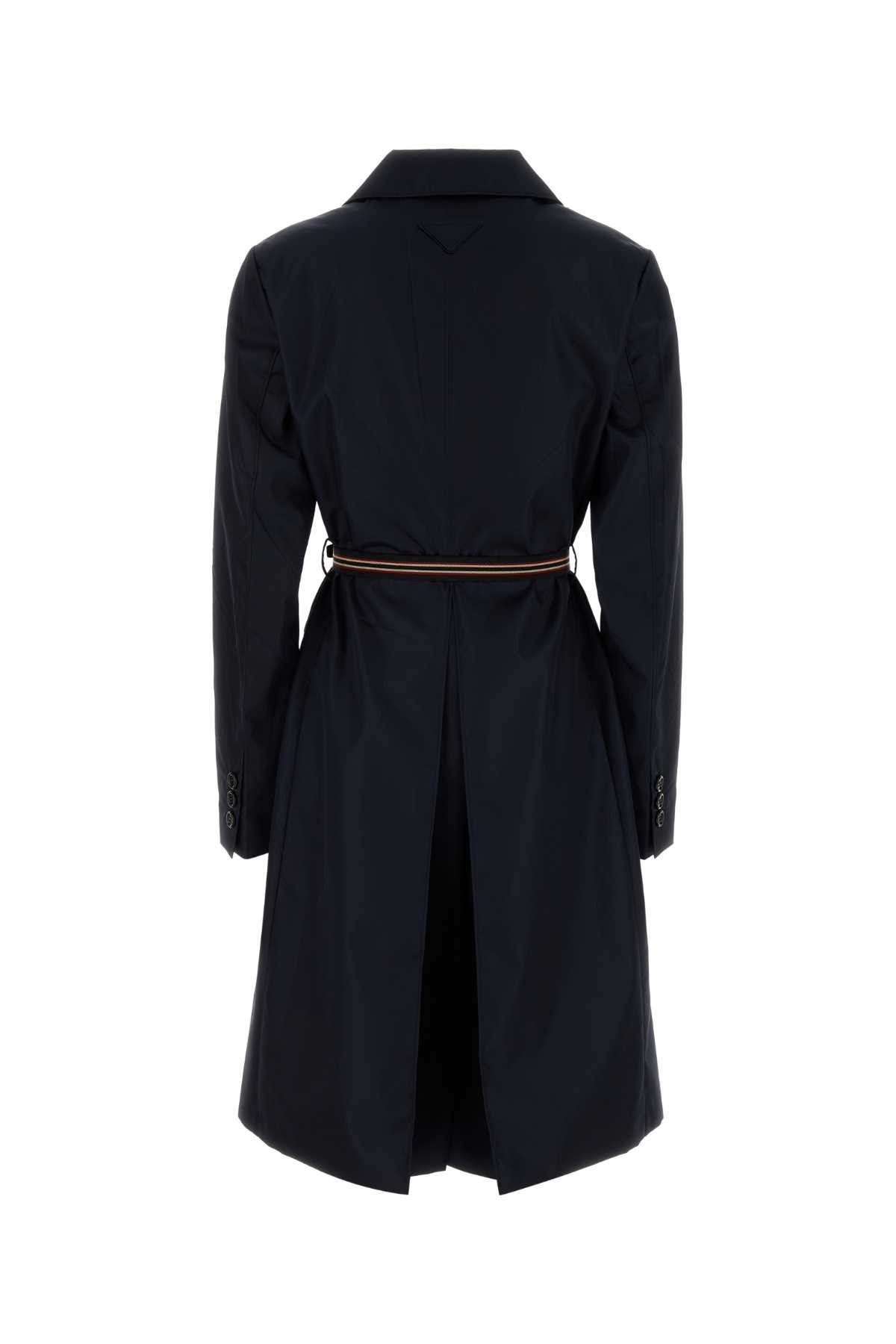 Prada Midnight Blue Re-Nylon Trench Coat Size M / US 6-8 / IT 42-44 - 2 Thumbnail