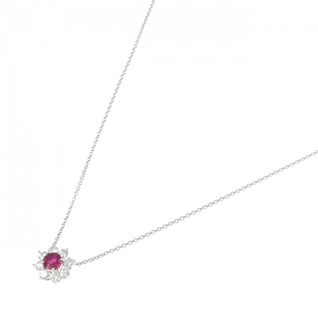 Harry Winston Harry Winston Harry Winston Sunflower Mini Platinum950 Necklace Metal Necklace PERPNAPETSF DUTY FREE for USA Size ONE SIZE - 2 Thumbnail