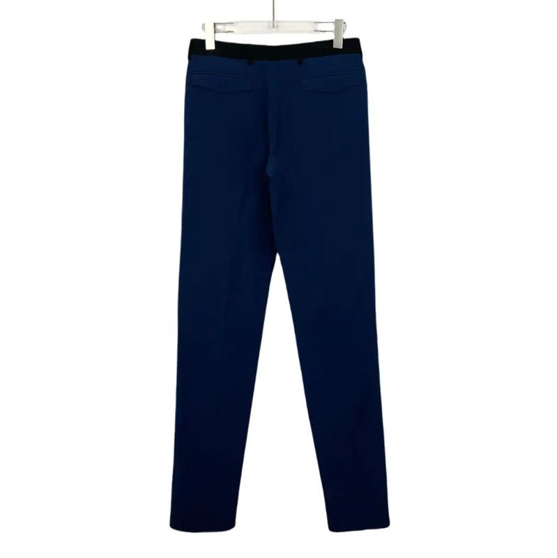 Dior Dior Women's Blue Wool Casual Pants 0089 Size 34" / US 12 / IT 48 - 2 Thumbnail