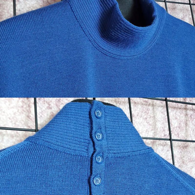 Dior Dior Blue Wool Long Sleeve Pullover Sweater 0089 Size M / US 6-8 / IT 42-44 - 5 Thumbnail