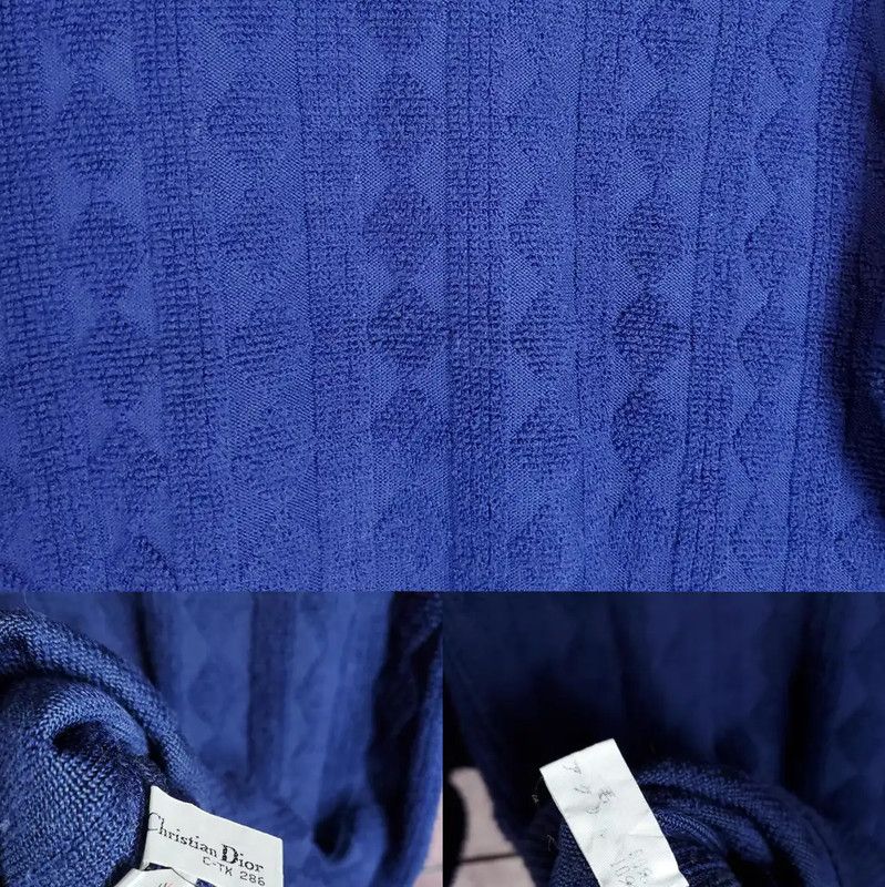 Dior Dior Navy Wool Blend Embroidered Sweater 0089 Size M / US 6-8 / IT 42-44 - 7 Thumbnail
