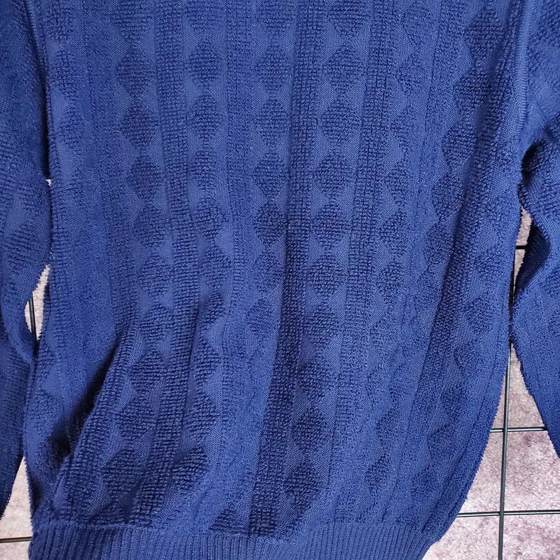 Dior Dior Navy Wool Blend Embroidered Sweater 0089 Size M / US 6-8 / IT 42-44 - 8 Thumbnail