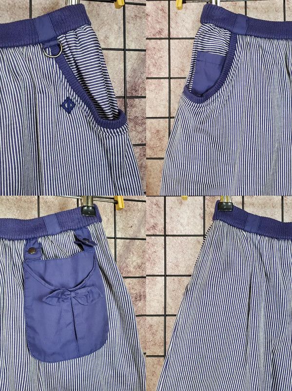 Dior Dior Summer Navy Blue Cotton Skirt 0089 Size 23" - 3 Thumbnail