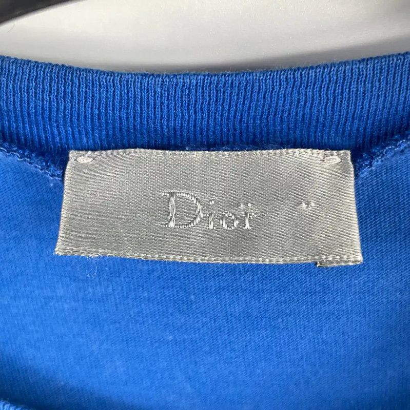 Dior Dior Blue Cotton Women's T-Shirt 0089 Size XS / US 0-2 / IT 36-38 - 3 Thumbnail