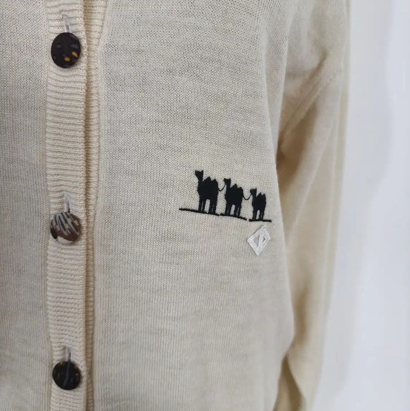 Dior Dior Beige Wool Long Sleeve Cardigan for Women 0089 Size M / US 6-8 / IT 42-44 - 3 Thumbnail
