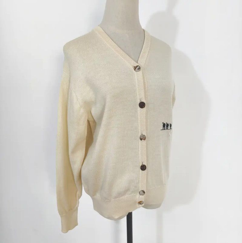 Dior Dior Beige Wool Long Sleeve Cardigan for Women 0089 Size M / US 6-8 / IT 42-44 - 2 Thumbnail