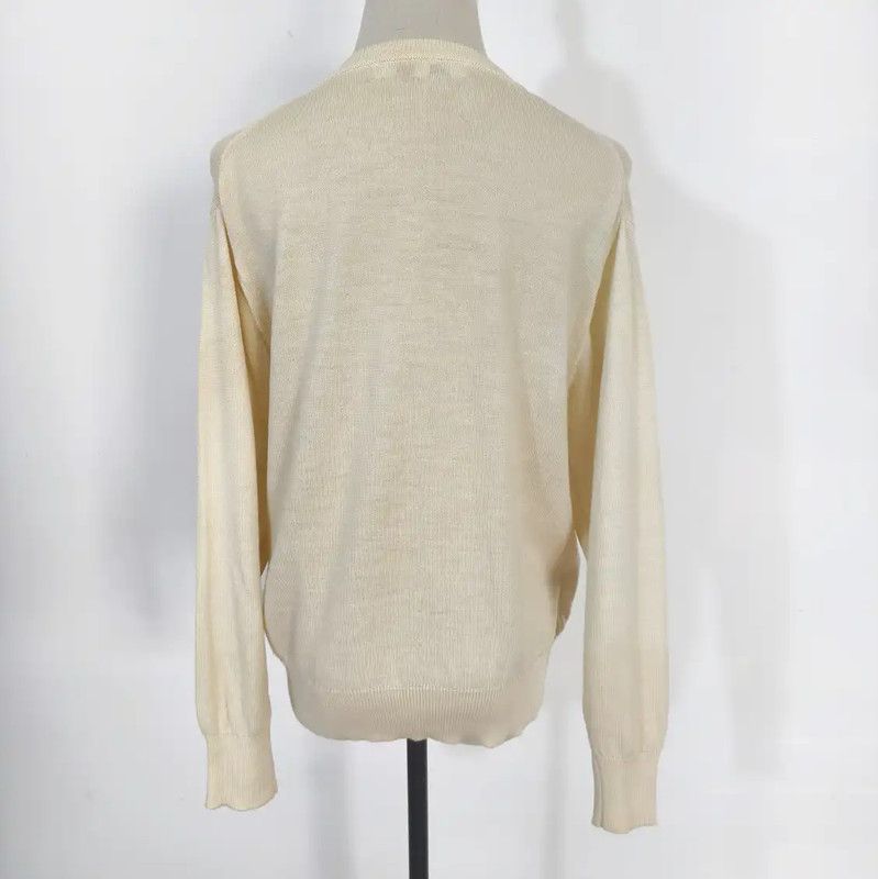 Dior Dior Beige Wool Long Sleeve Cardigan for Women 0089 Size M / US 6-8 / IT 42-44 - 5 Thumbnail
