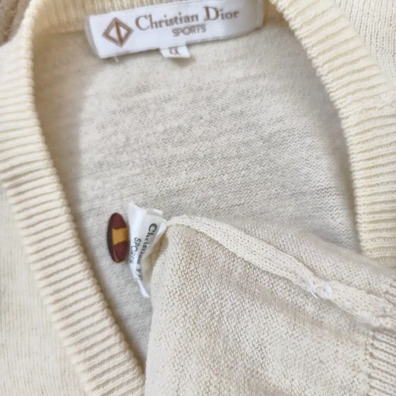 Dior Dior Beige Wool Long Sleeve Cardigan for Women 0089 Size M / US 6-8 / IT 42-44 - 6 Thumbnail