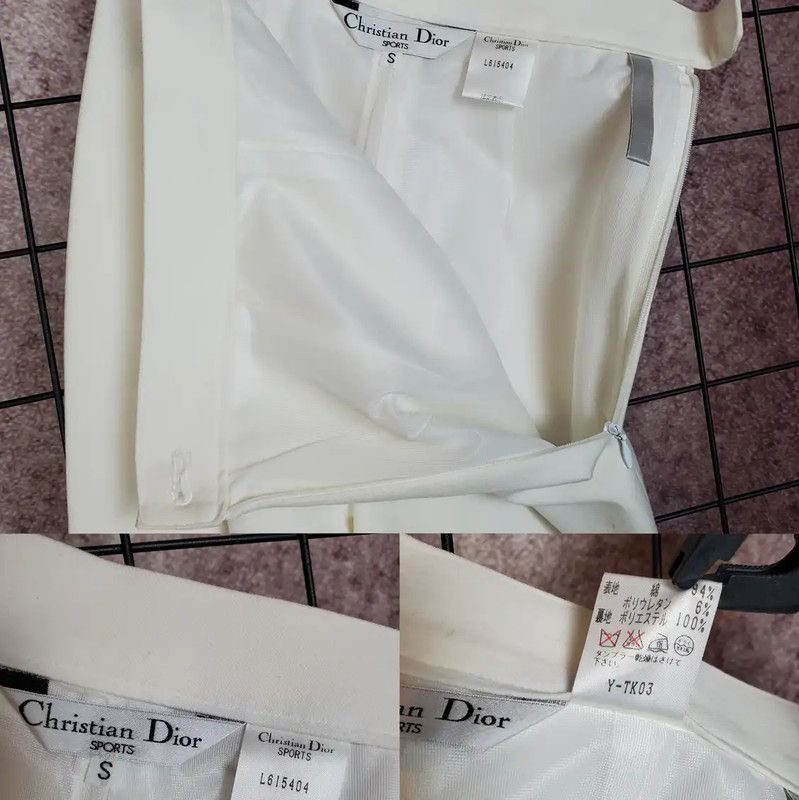 Dior Dior White Cotton Casual Pants for Women 0089 Size 23" - 8 Thumbnail