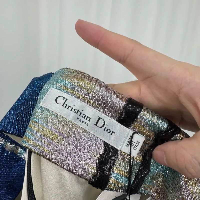Dior Dior Multicolor Plaid A-Line Skirt for Summer 0089 Size 23" - 5 Thumbnail