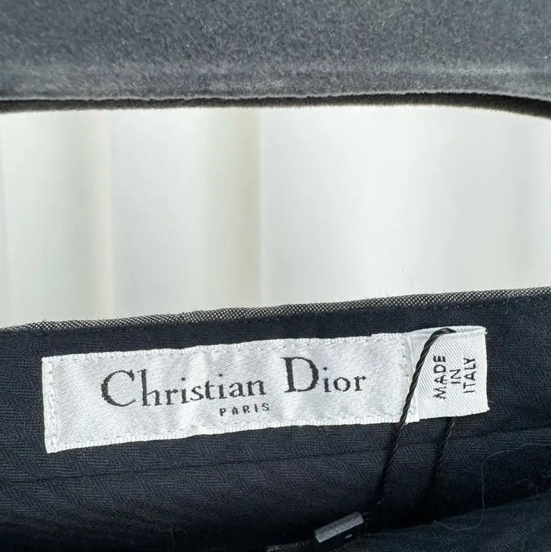 Dior Dior Grey Wool Logo Women's Casual Pants 0089 Size 23" - 5 Thumbnail