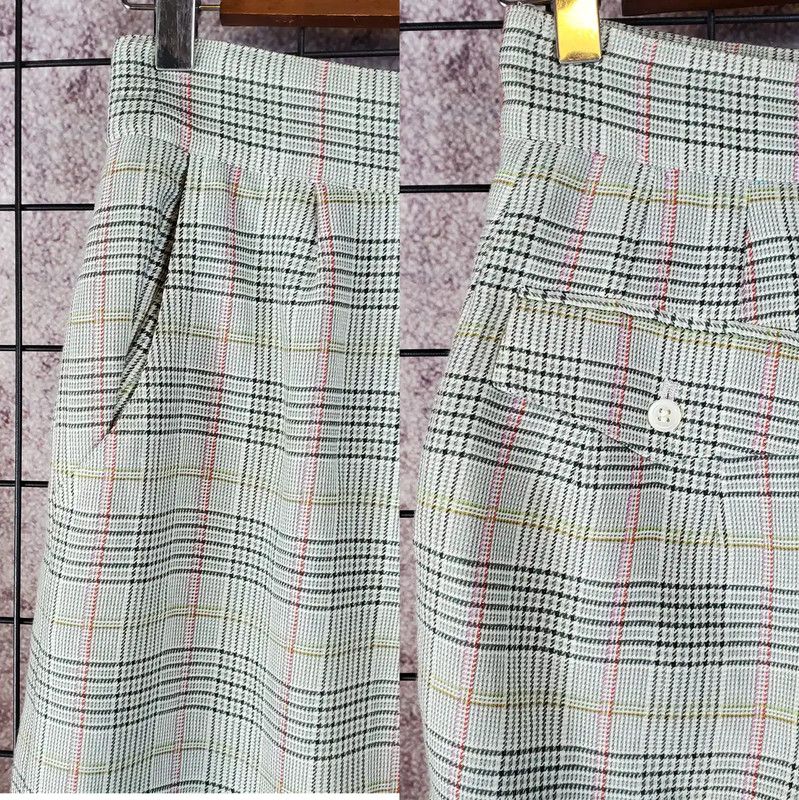 Dior Dior Green Plaid Wool Blend Skirt 0089 Size 23" - 4 Thumbnail
