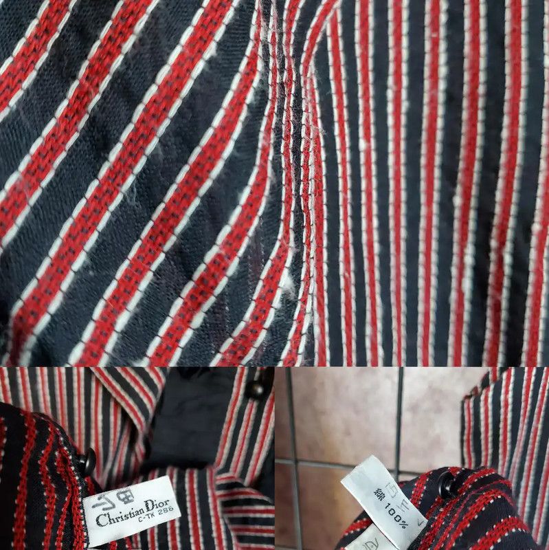 Dior Dior Summer Black Striped Cotton T-Shirt 0089 Size S / US 4 / IT 40 - 9 Thumbnail