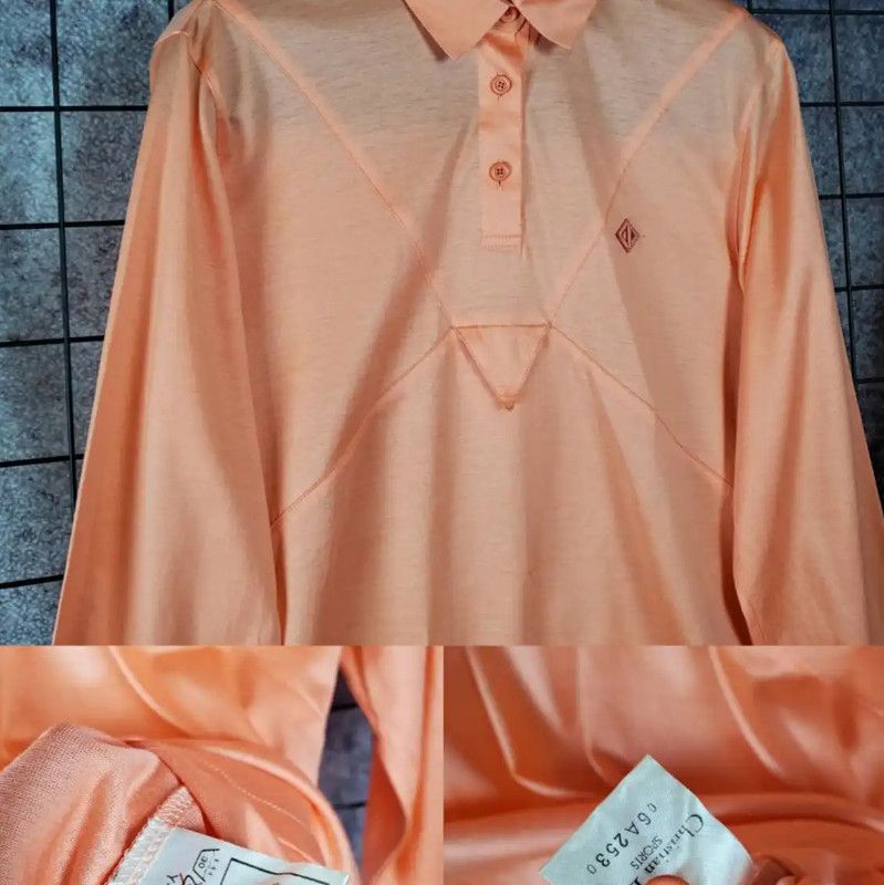 Dior Dior Orange Cotton Logo Embroidered Long Sleeve Shirt 0089 Size S / US 4 / IT 40 - 5 Thumbnail