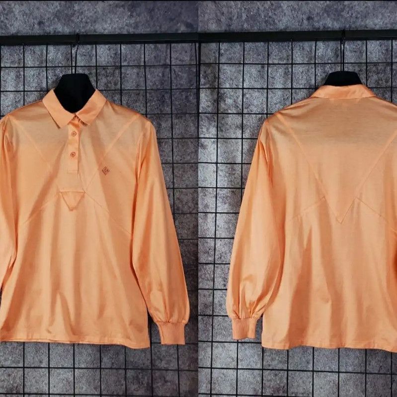 Dior Dior Orange Cotton Logo Embroidered Long Sleeve Shirt 0089 Size S / US 4 / IT 40 - 4 Thumbnail