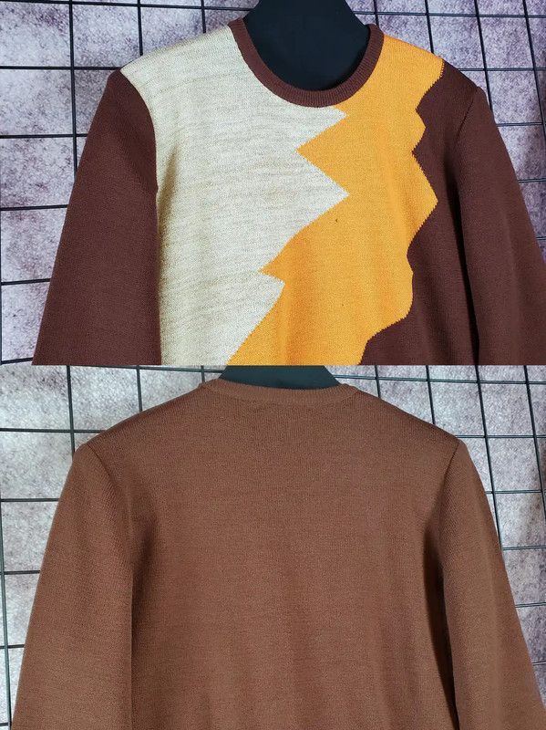 Dior Dior Brown Wool Long Sleeve Pullover Sweater 0089 Size M / US 6-8 / IT 42-44 - 4 Thumbnail