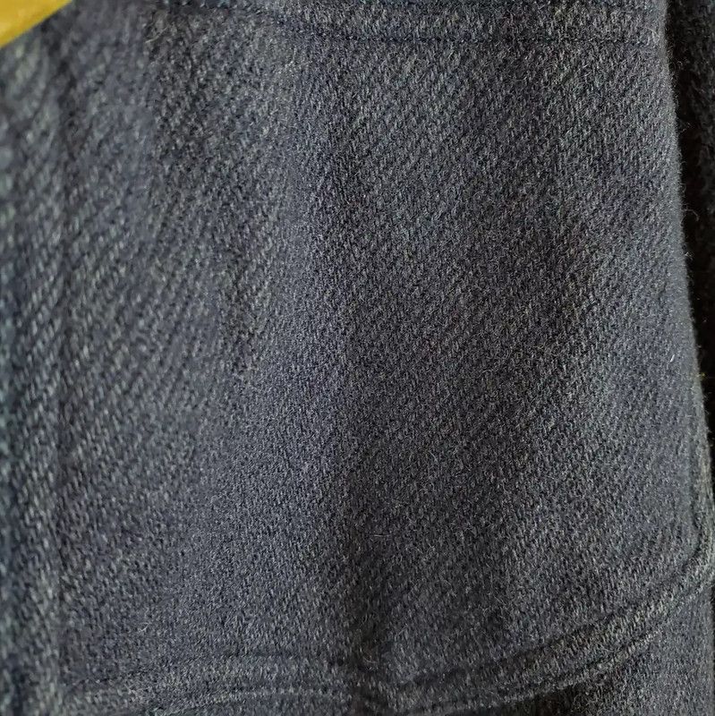 Dior Dior A-Line Skirt in Navy Wool Blend 0089 Size 23" - 7 Thumbnail
