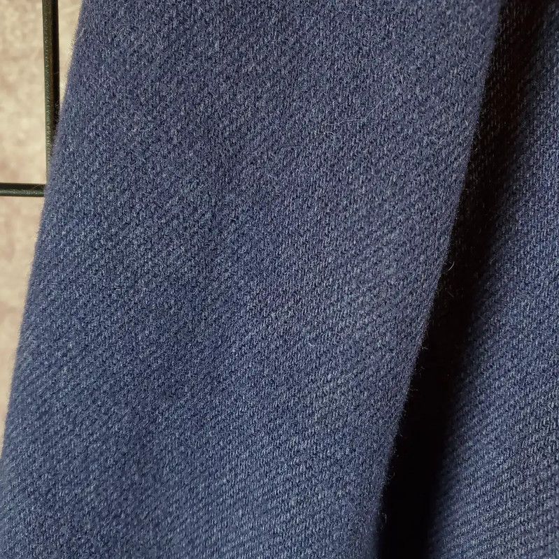 Dior Dior A-Line Skirt in Navy Wool Blend 0089 Size 23" - 8 Thumbnail