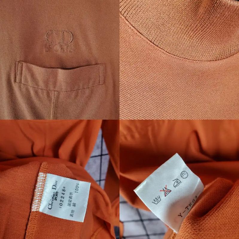Dior Dior Long Sleeve Cotton Top in Deep Orange 0089 Size M / US 6-8 / IT 42-44 - 9 Thumbnail