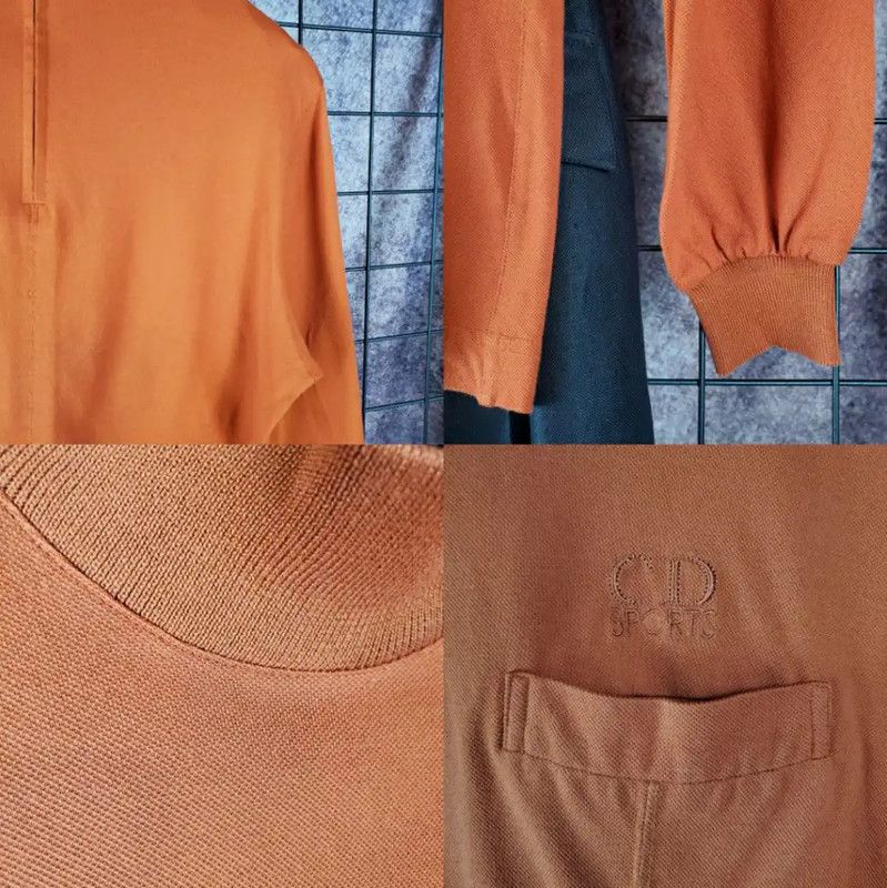 Dior Dior Long Sleeve Cotton Top in Deep Orange 0089 Size M / US 6-8 / IT 42-44 - 10 Thumbnail