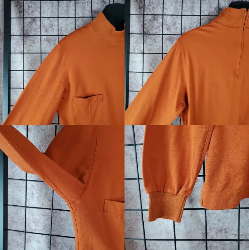 Dior Dior Long Sleeve Cotton Top in Deep Orange 0089 Size M / US 6-8 / IT 42-44 - 8 Thumbnail