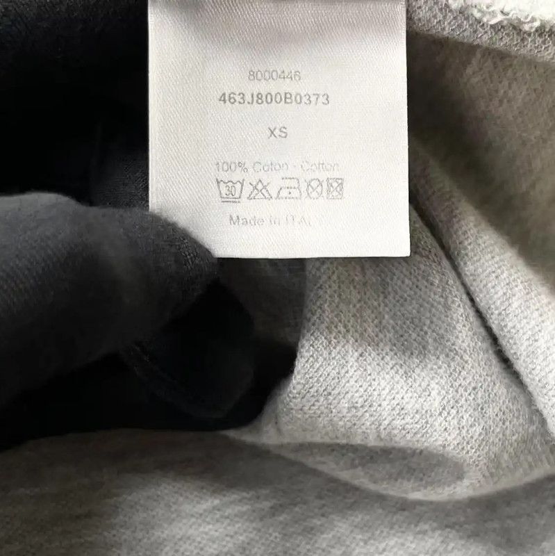 Dior Dior Grey Cotton Blend Embroidered Logo T-Shirt 0089 Size XS / US 0-2 / IT 36-38 - 5 Thumbnail
