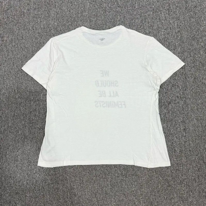 Dior Dior White Cotton Women's T-Shirt 0089 Size M / US 6-8 / IT 42-44 - 2 Thumbnail