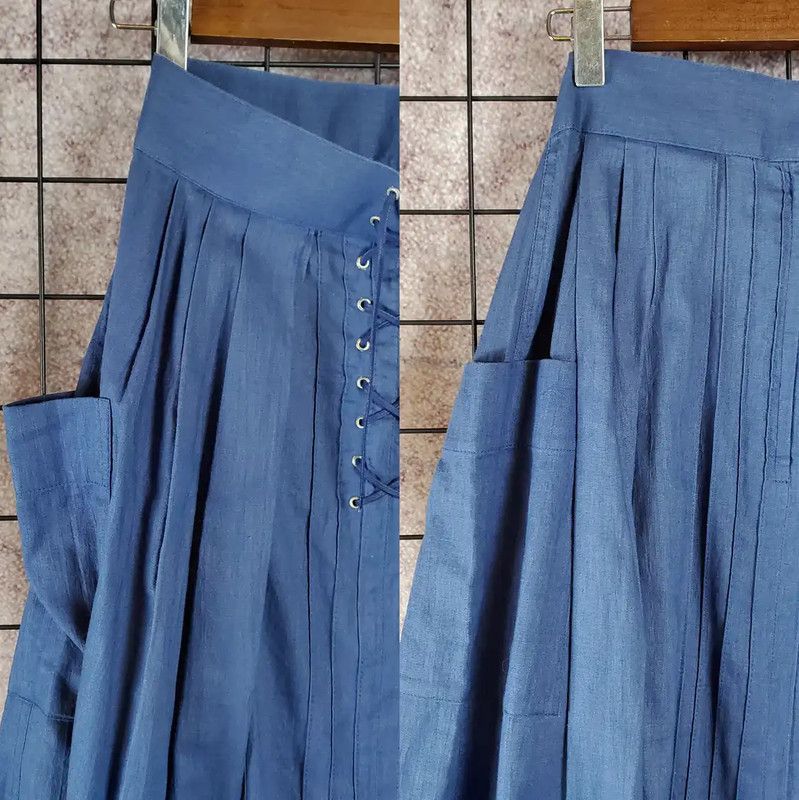 Dior Dior Pleated Summer Skirt in Blue 0089 Size 26" / US 2 / IT 38 - 5 Thumbnail