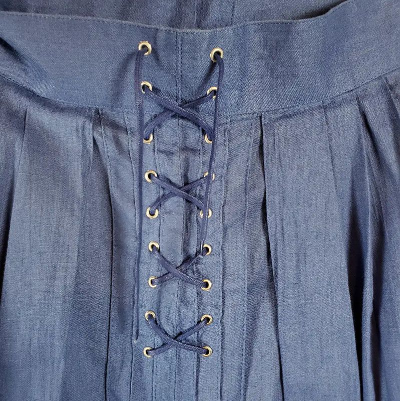 Dior Dior Pleated Summer Skirt in Blue 0089 Size 26" / US 2 / IT 38 - 4 Thumbnail