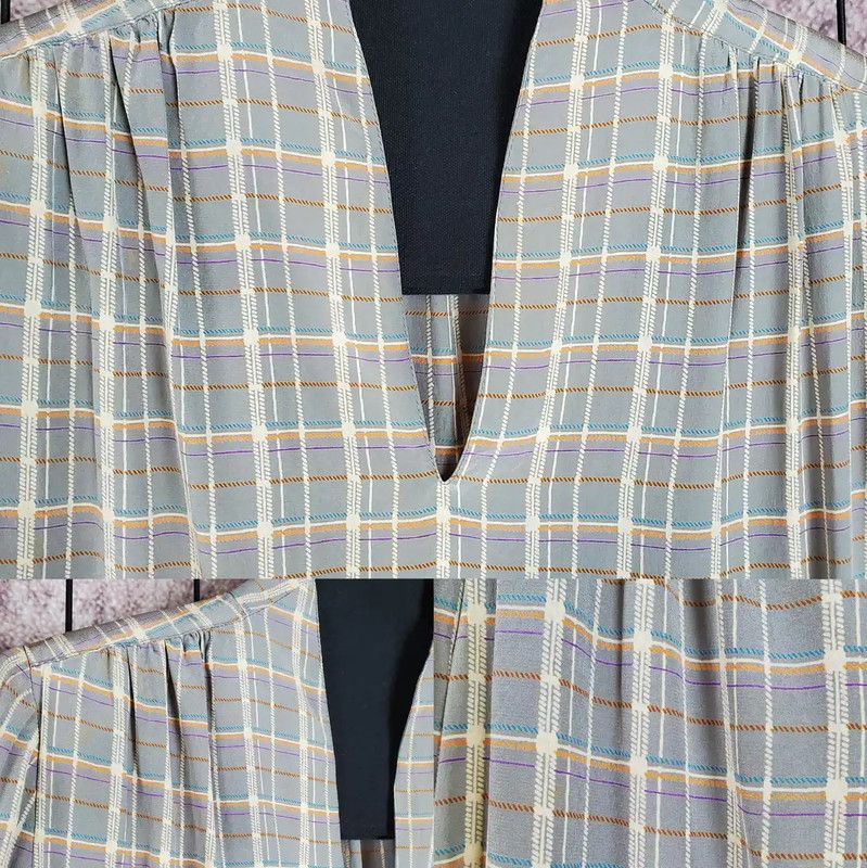 Dior Dior Silk Check Long Sleeve Shirt 0089 Size M / US 6-8 / IT 42-44 - 4 Thumbnail