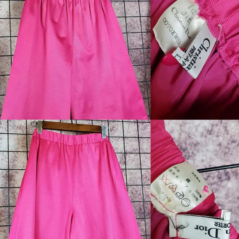Dior Dior L Size Pink Cotton Casual Pants 0089 Size 30" / US 8 / IT 44 - 2 Thumbnail