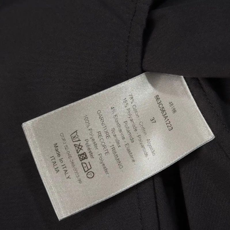 Dior Dior Black Leather Women's Shirt 0089 Size XS / US 0-2 / IT 36-38 - 8 Thumbnail