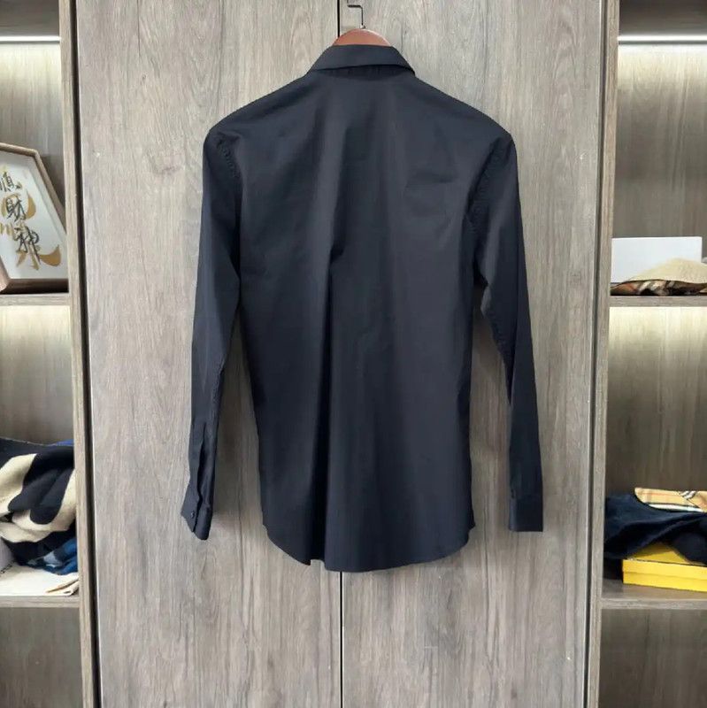 Dior Dior Black Leather Women's Shirt 0089 Size XS / US 0-2 / IT 36-38 - 2 Thumbnail