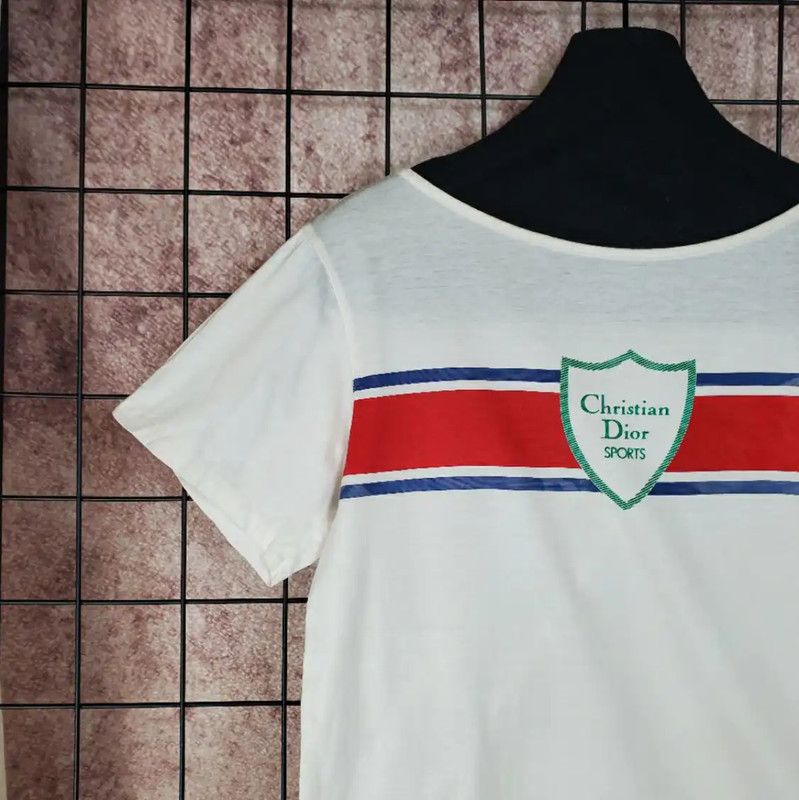 Dior Dior White Logo Short Sleeve T-Shirt for Women 0089 Size M / US 6-8 / IT 42-44 - 7 Thumbnail