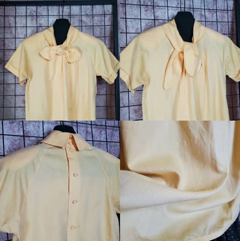 Dior Dior Summer Yellow Short Sleeve Blouse 0089 Size S / US 4 / IT 40 - 4 Thumbnail