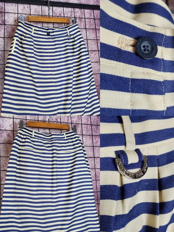 Dior Dior Striped Wool A-Line Skirt for Women 0089 Size 30" / US 8 / IT 44 - 2 Thumbnail