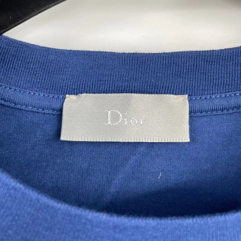 Dior Dior Blue Cotton Summer T-Shirt for Women 0089 Size S / US 4 / IT 40 - 3 Thumbnail